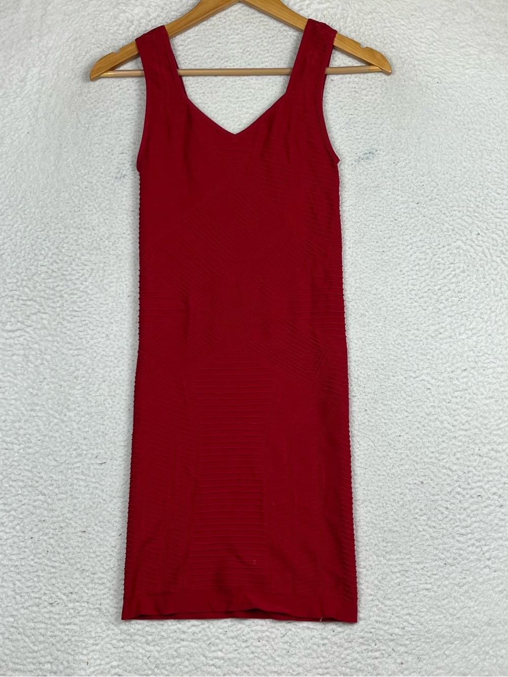 Bebe red bodycon mini dress